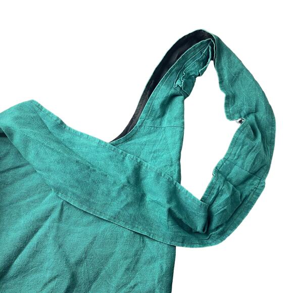 India Boutique Patchwork Bahamas Crossbody Green Hippie Sari Purse Tote Bag - Picture 8 of 9